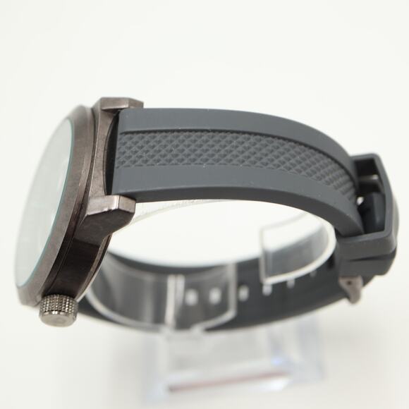 Kenneth Cole Reaction Mens 48mm Watch Gray Black Green Jumbo w New Battery - Picture 9 of 13